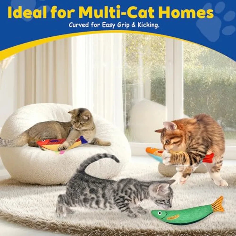 Cat Toys Catnip Toys for Cats Soft and Durable with Rattle Sound Interactive Kitten Toys for Indoor Cats Cat Chew Toy for All B