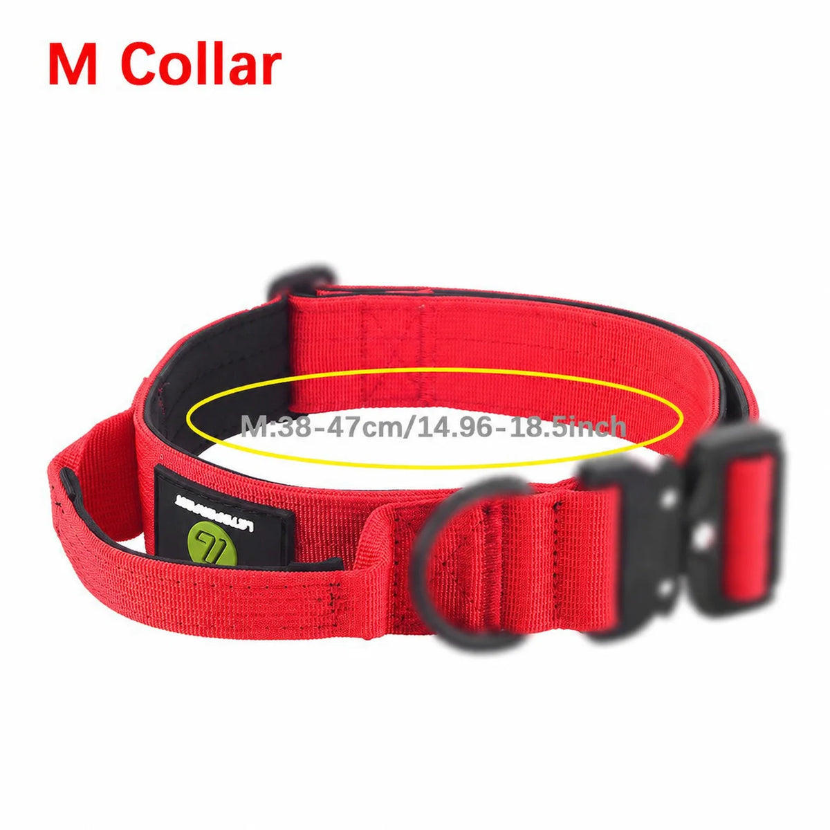 Leash Tactical Dog Collar, Military Adjustable Durable Training Nylon Shepard Metal Buckle Pet Large Dog Harness Set Pet Dog
