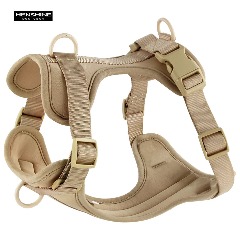 Double Dog Leash PVC Comfortable and Breathable Dog Harness and Leash Set Adjustable Chest Strap Collars - Harnesses & Leashes